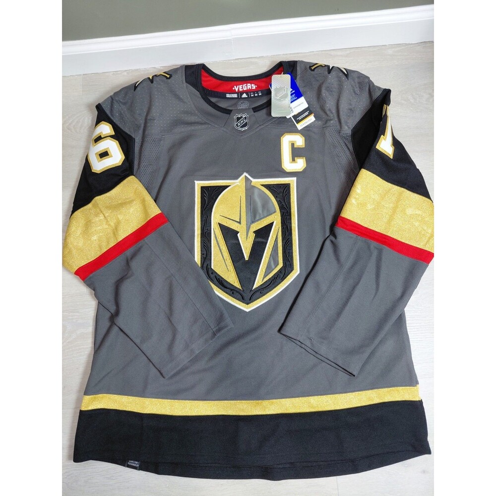 Adidas Authentic Mark Stone Vegas Golden Knights NHL Hockey Jersey Grey Home 54